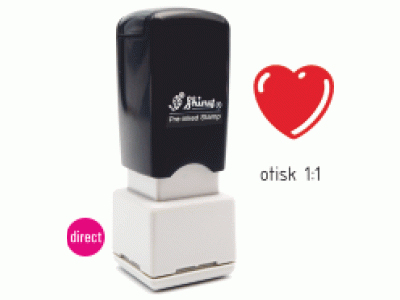 HS004 OA pre-inked stamp SRDÍČKO