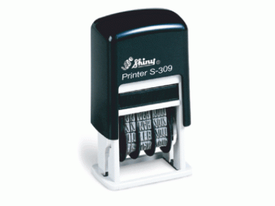 S-309 Printer Line ČERNÁ box (6 číslic-3mm)