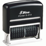 S-313 Printer Line ČERNÁ box (13 číslic-3mm) černý polštářek