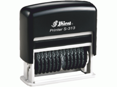 S-313 Printer Line ČERNÁ box (13 číslic-3mm)