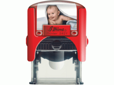 S821 Personal Printer ČERVENÁ (26x10mm)
