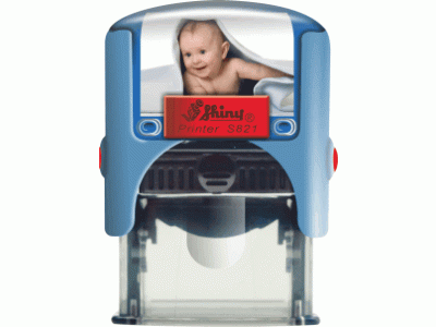 S821 Personal Printer MODRÁ (26x10mm)