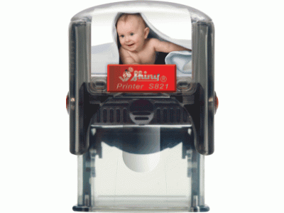 S821 Personal Printer ŠEDÁ TRANSP. (26x10mm)