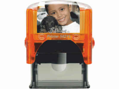 S821L Personal Printer ORANŽOVÁ TRANSP. (30x10mm)