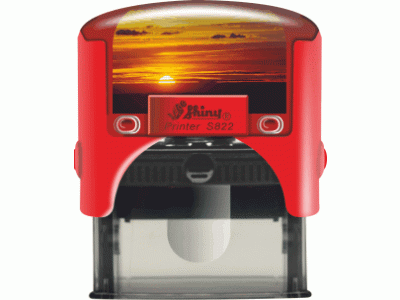 S822 Personal Printer ČERVENÁ (38x14mm)