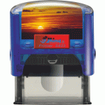 S822 Personal Printer MODRÁ TRANSP. (38x14mm) červený polštářek