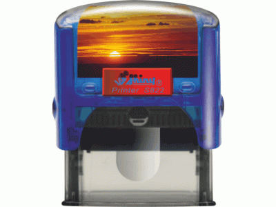 S822 Personal Printer MODRÁ TRANSP. (38x14mm)
