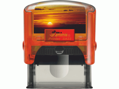 S822 Personal Printer ORANŽOVÁ TRANSP. (38x14mm)