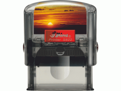 S822 Personal Printer ŠEDÁ TRANSP. (38x14mm)