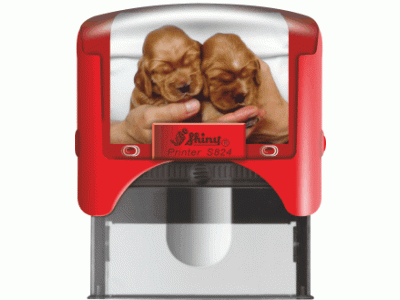 S824 Personal Printer ČERVENÁ (58x22mm)