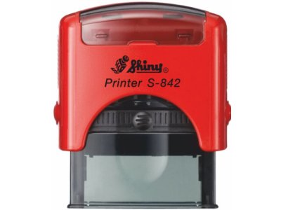 S-842 New Printer Line ČERVENÁ (38x14mm)