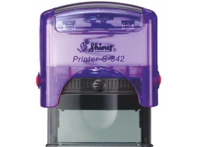 S-842 New Printer Line FIALOVÁ TRANSP. (38x14mm)
