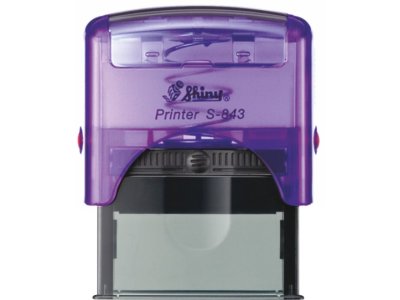 S-843 New Printer Line FIALOVÁ TRANSP. (47x18mm)