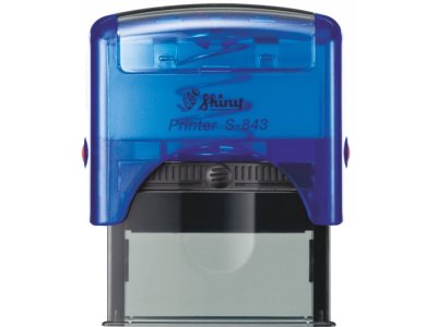 S-843 New Printer Line MODRÁ TRANSP. (47x18mm)