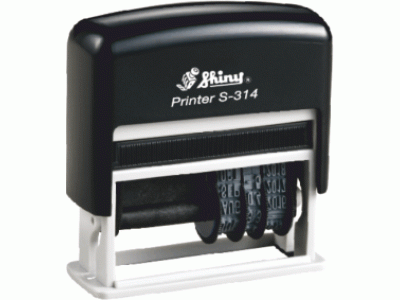 S-314 Printer Line ČERNÁ (text 25x10mm+datum 3mm)
