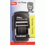 S-409 Printer Line ČERNÁ blister (6 číslic-4mm)  černý polštářek