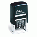 S-449 Printer Line ČERNÁ box (9 číslic-4mm) černý polštářek