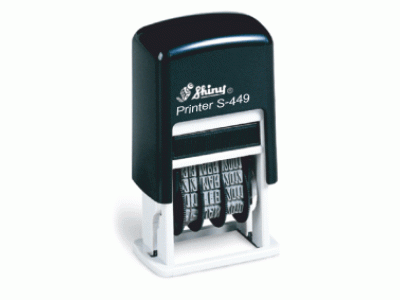S-449 Printer Line ČERNÁ box (9 číslic-4mm)