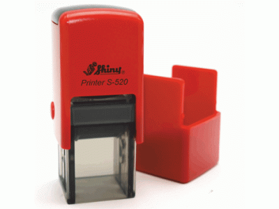 S-520T Printer Line ČERVENÁ TRANSPARENTNÍ (20x20mm)