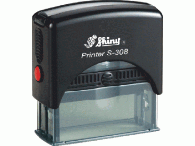 S-308T Printer Line ČERNÁ TRANSP. (45x10mm)