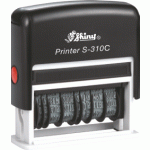 S-310C Printer Line ČERNÁ (54x13mm, text+13 číslic) červený polštářek