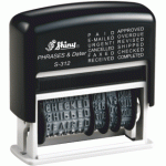 S-312CZ VÝPRODEJ Printer Line ČERNÁ box (12 textů+datum) černý polštářek (2013-2024)