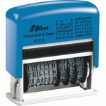 S-312CZ VÝPRODEJ Printer Line MODRÁ box (12 textů+datum) černý polštářek (2013-2024)