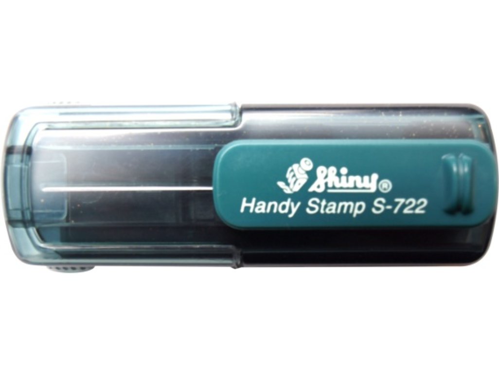 S-722 Handy Stamp ZELENÁ TRANSP. (38x14mm)