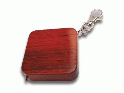 LazzGift / Kapesní metr / přívěsek čtverec (palisandr) DP-213-10