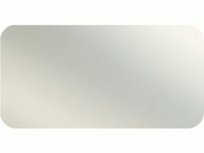 LM-018-1 LazzMetal SATÉNOVÁ STŘÍBRNÁ (bílo-šedá) (1mm) ELOX, 60 x 30 cm