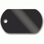 LMB-005 PSÍ ZNÁMKA saténově černá (30x50mm, 1mm)