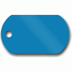 LMB-006 PSÍ ZNÁMKA saténově modrá (30x50mm, 1mm)
