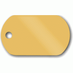 LMB-008 PSÍ ZNÁMKA saténově zlatá (30x50mm, 1mm)