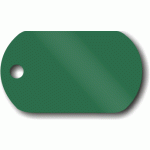 LMB-009 PSÍ ZNÁMKA saténově zelená (30x50mm, 1mm)