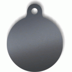 LMB-011 PŘÍVĚŠEK - KOLEČKO s uchycením saténově černá (31mm,1mm)