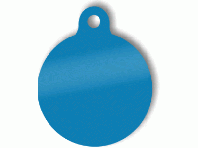 LMB-012 PŘÍVĚŠEK - KOLEČKO s uchycením saténově modrá (31mm,1mm)