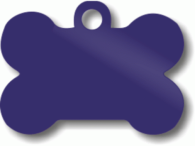 LMB-017 PŘÍVĚŠEK ve tvaru kosti saténově tmavě modrá (38x28mm,1mm)