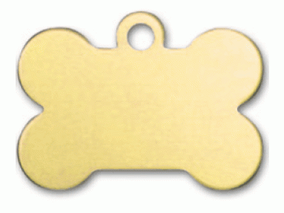 LMB-018 PŘÍVĚŠEK ve tvaru kosti saténově zlatá (38x28mm,1mm)