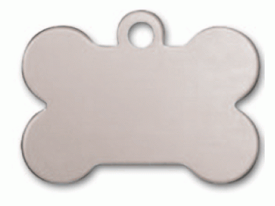 LMB-020 PŘÍVĚŠEK ve tvaru kosti saténově stříbrná (38x28mm,1mm)