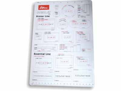 Overlay - přehled velikostí Printer Line