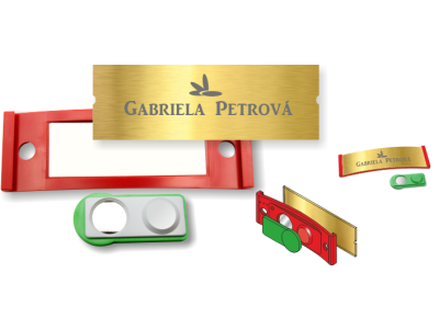 P20_Jmenovka (68x22mm) ČERVENÁ (ABS)