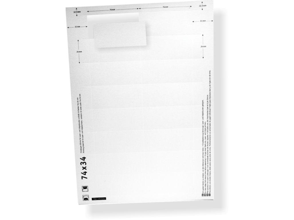 P35_Papíry pro tisk jmenovek (74x34mm) A4