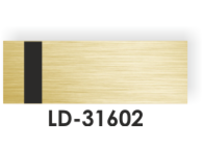 LD-31602 LAZZDESK_ZLATÁ KARTÁČOVANÁ/ČERNÁ