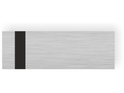 LD-71501 LAZZFOIL _ STŘÍBRNÁ KARTÁČOVANÁ/ČERNÁ (610 x 305 mm, tl. 0,2 mm) INTERIÉR