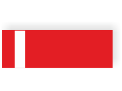 LD-77301 LAZZFOIL _ ČERVENÁ/BÍLÁ (610 x 305 mm, tl. 0,2 mm)