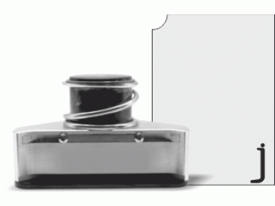 Výseková forma J pro zaoblovač