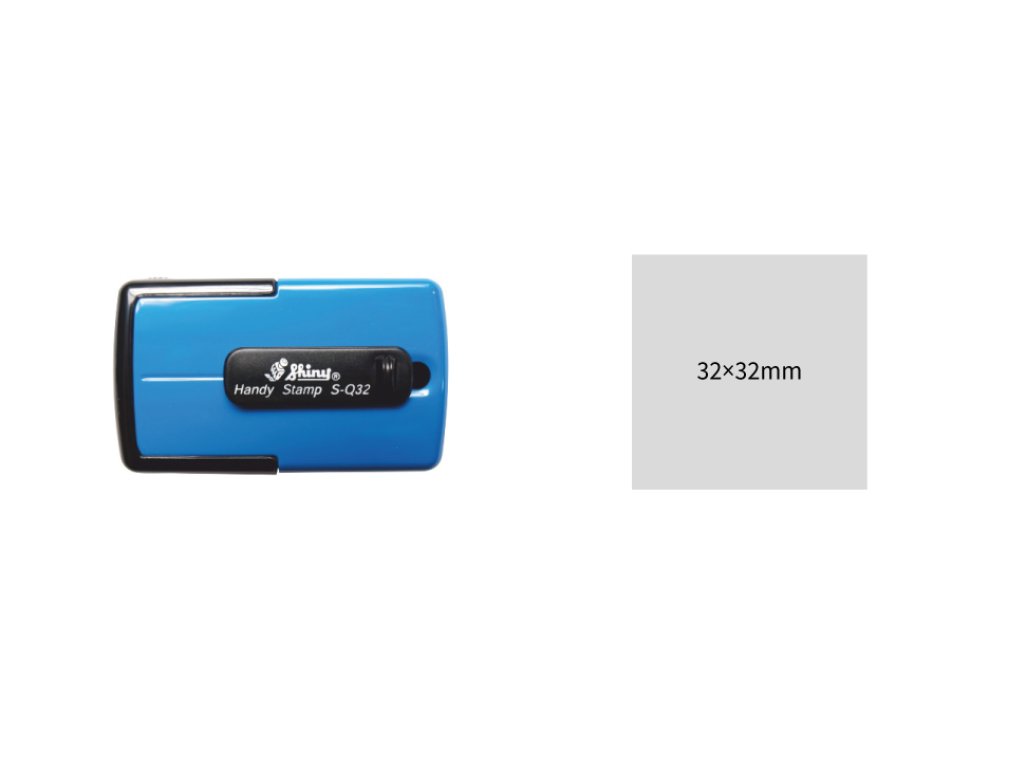 S-Q32 Handy Stamp MODRÁ (32x32mm)