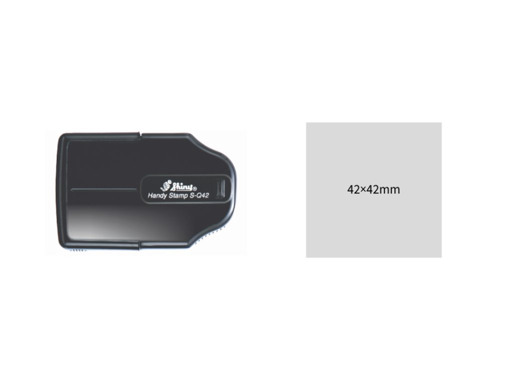 S-Q42 Handy Stamp ČERNÁ (42x42mm)