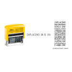 S-312CZ Printer Line ŽLUTÁ box (12 textů+datum)