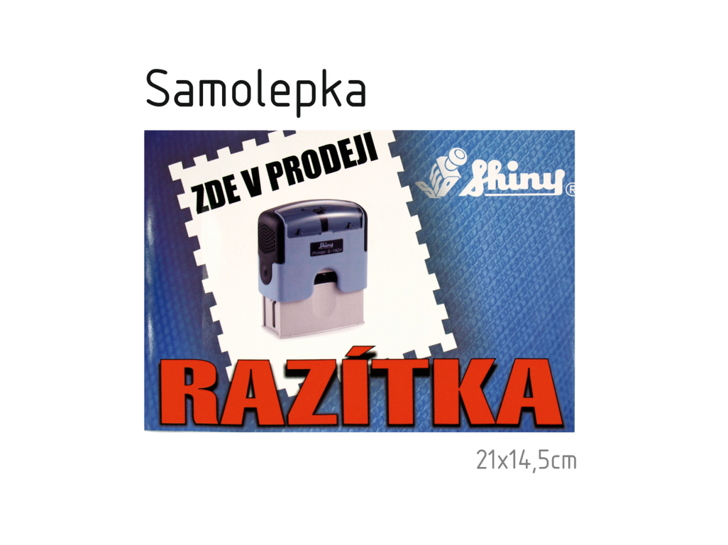 PS-100 Samolepka ZDE V PRODEJI (formát A5)